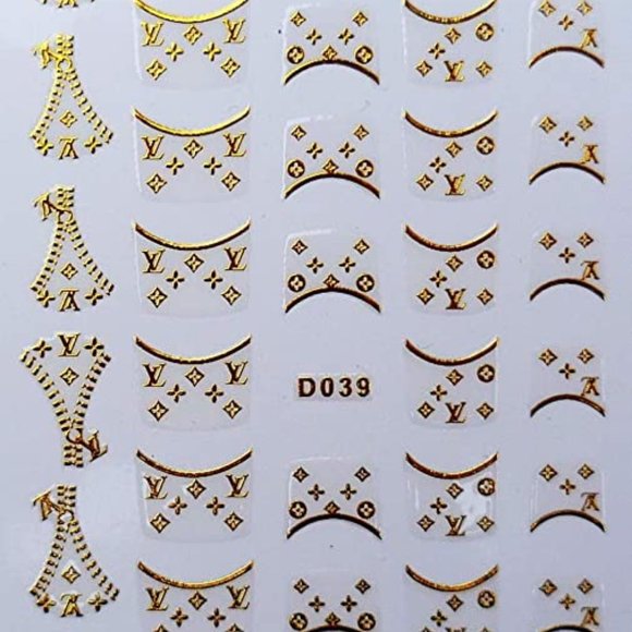 Gold Chain nail sticker - Picture 2 of 2